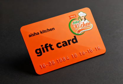 Aisha Kitchen Gift card