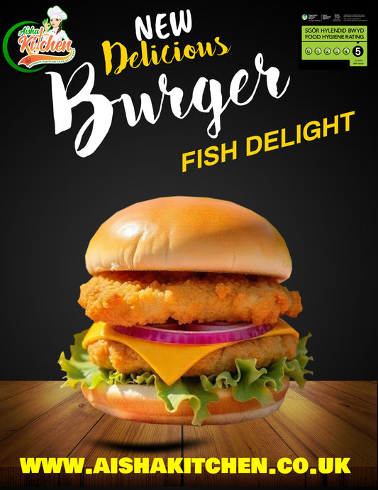 Crispy Fish Delight Stack Burger