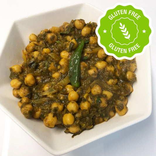 Gluten Free Chickpea and Spinach Curry (Palak & Cholay Curry)