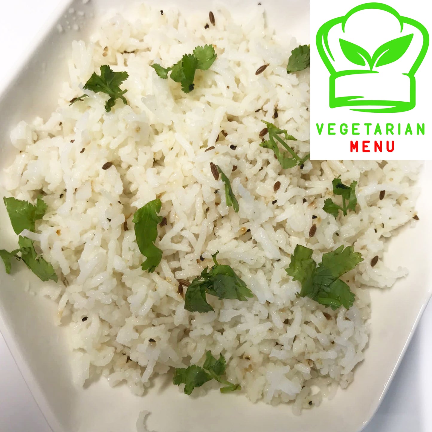 Vegetarian Menu Ginger Garlic Rice