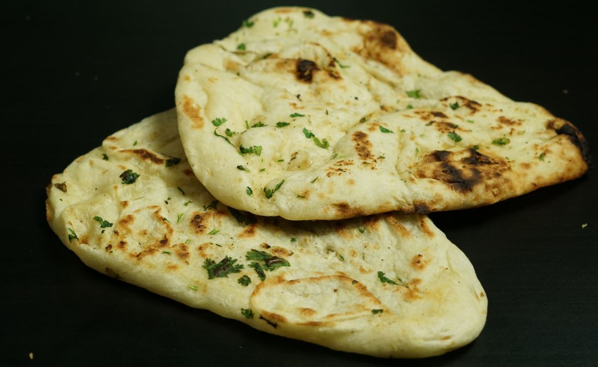 Garlic & Coriander Naan Flatbread Naan Each